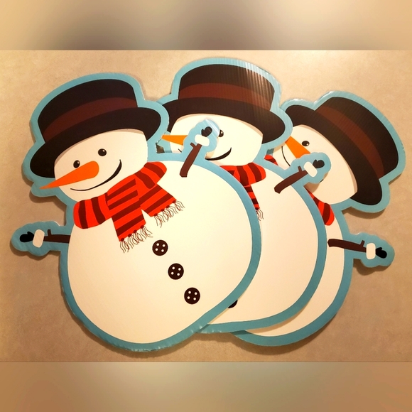 Snowman Yard Stake Set (3 pcs) - Picture 2 of 5